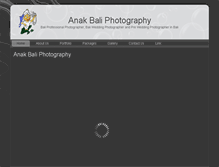 Tablet Screenshot of anakbaliphotography.com